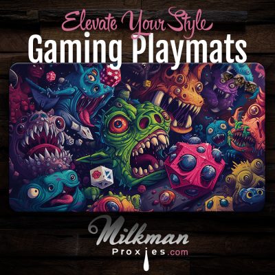 Goblin mtg playmat - dice goblins on acid trip - playmat for goblin commanders and goblin tokens