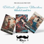 Set of shock land proxies with japanese maiden images