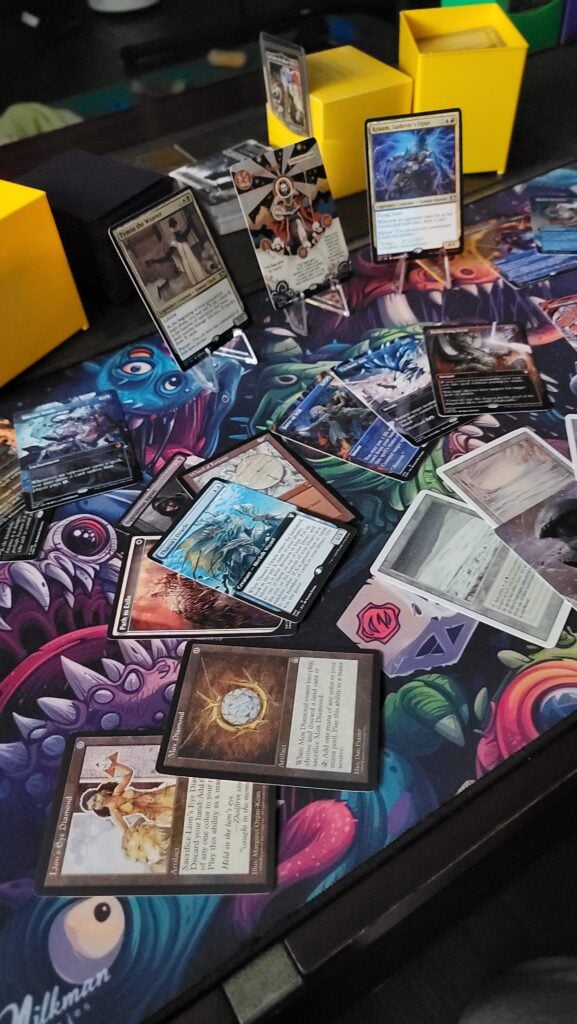 The gathering cards for commander decks, ideal for testing and casual play.