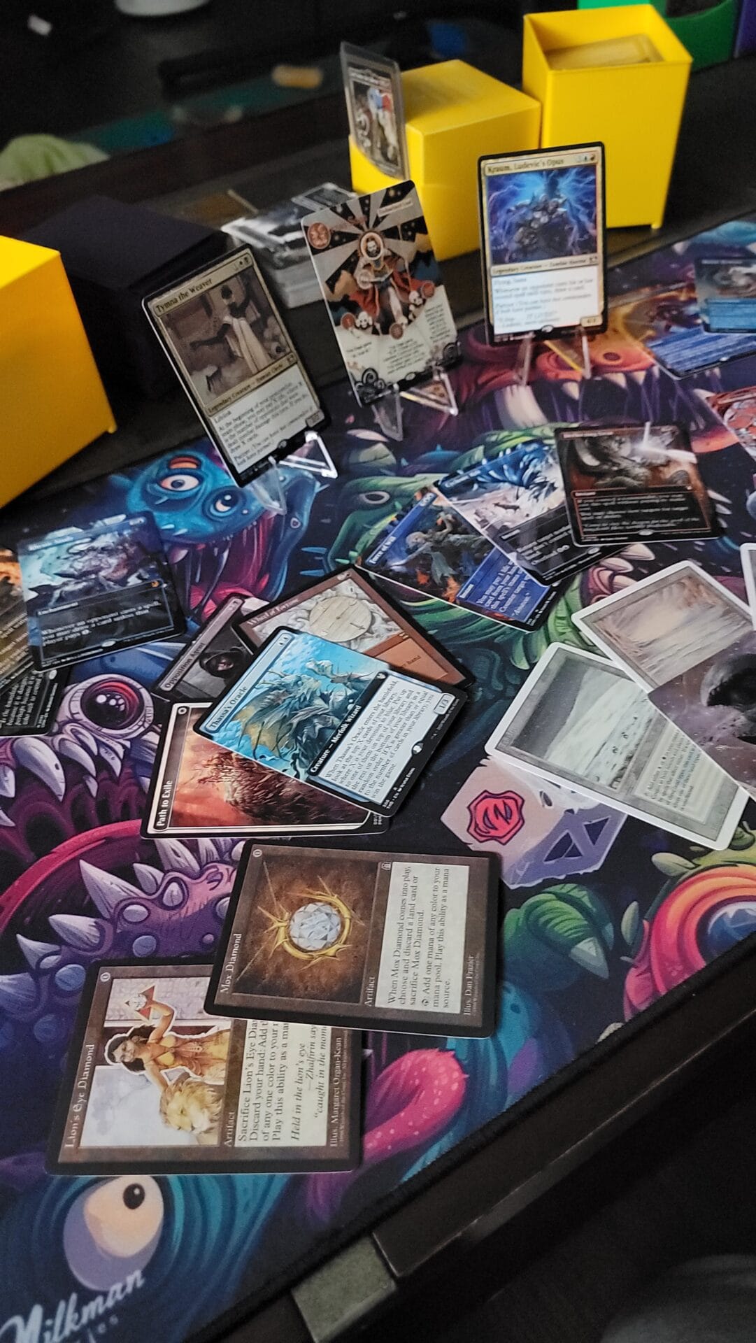 The gathering cards for commander decks, ideal for testing and casual play.
