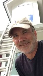 Owner and lighting designer, Michael Murphy, installing an outdoor lighting system in the Hilton Head Island area of South Carolina.