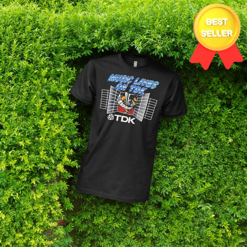 Music Lives On TDK Retro 80s Vintage Style Shirt