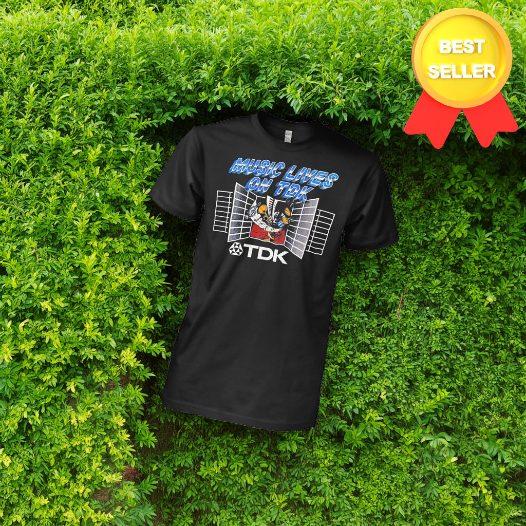 Music Lives On TDK Retro 80s Vintage Style Shirt