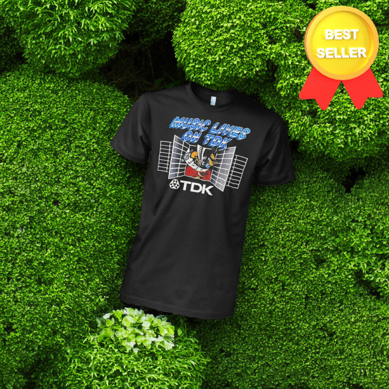 Music Lives On TDK Retro 80s Vintage Style Shirt