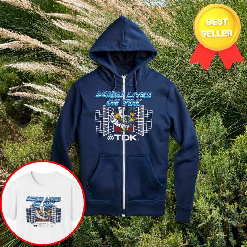 Music Lives On TDK Zip Hooded Sweatshirt