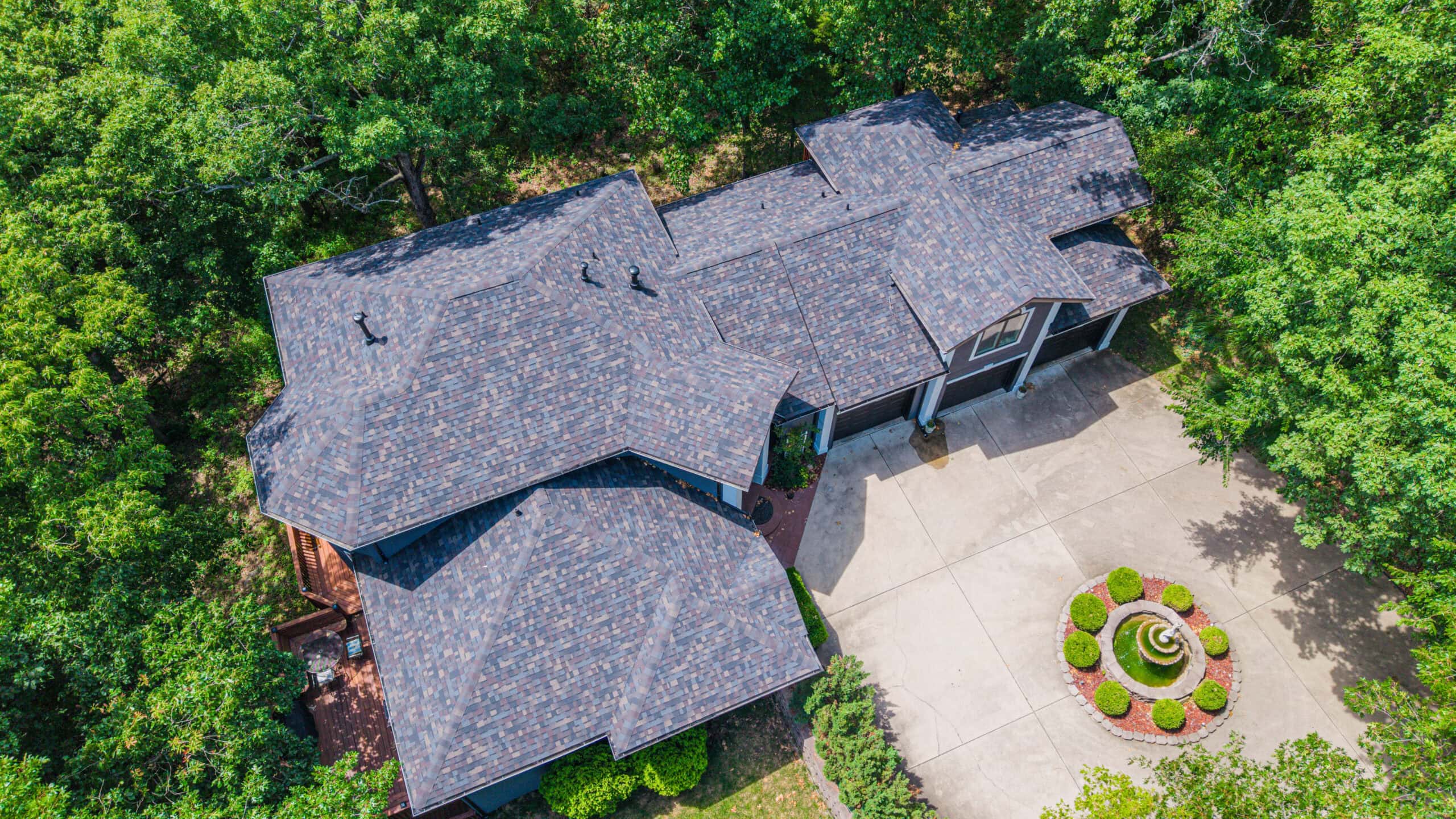 High-quality roofing installation on a residential home in Midwest Roofing service area.