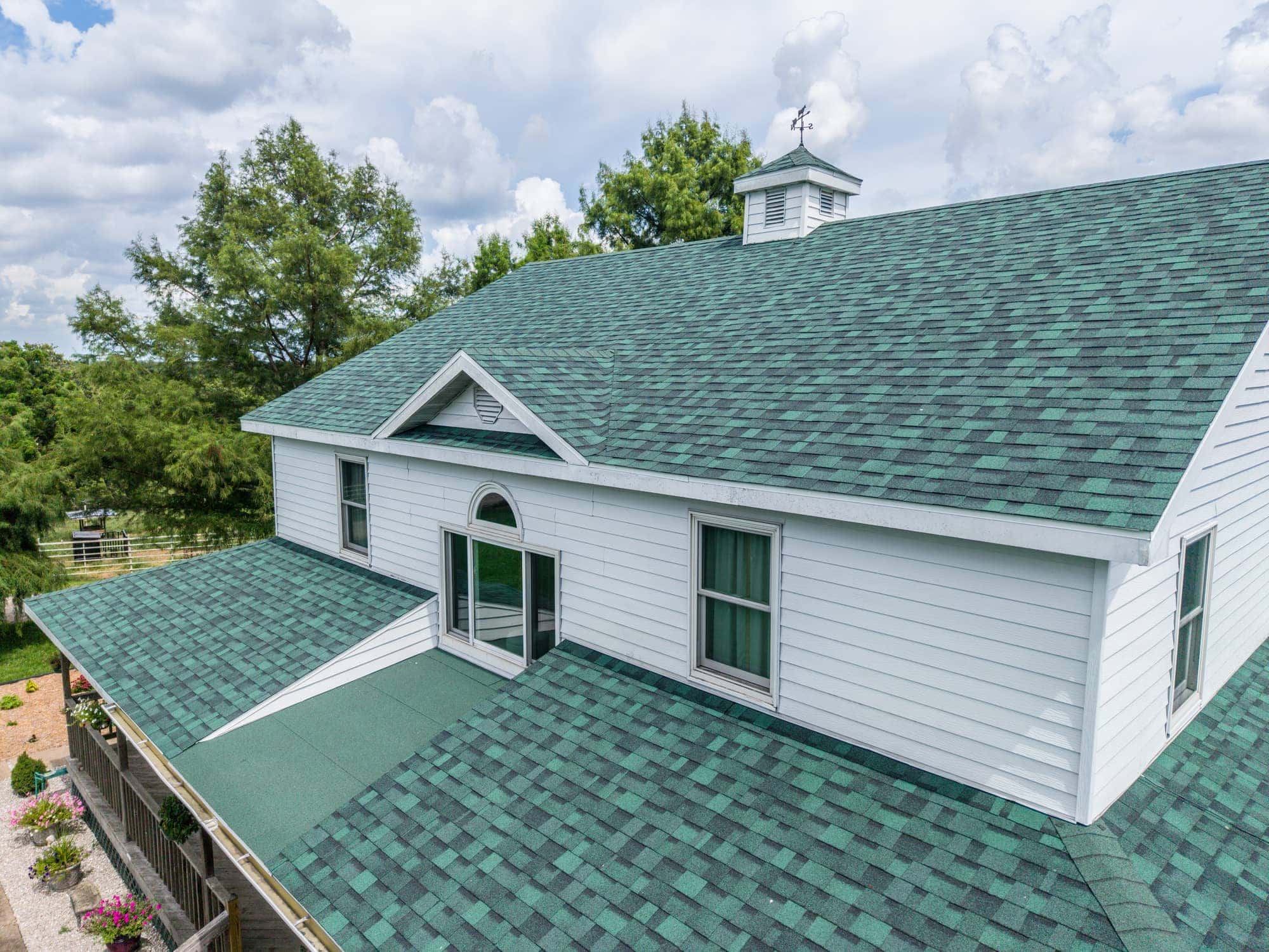 New roofing installation on a residential house in Dixon, Missouri.