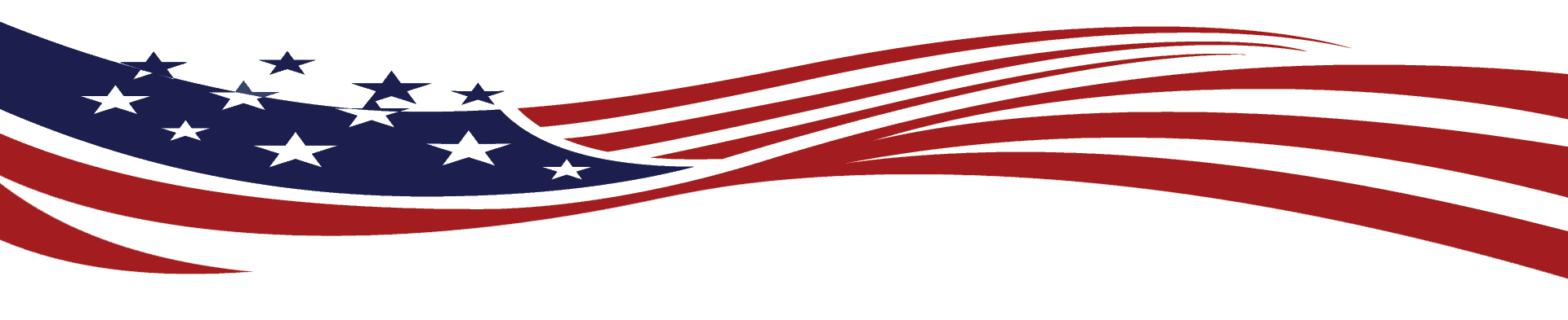 American Flag Banner Detail