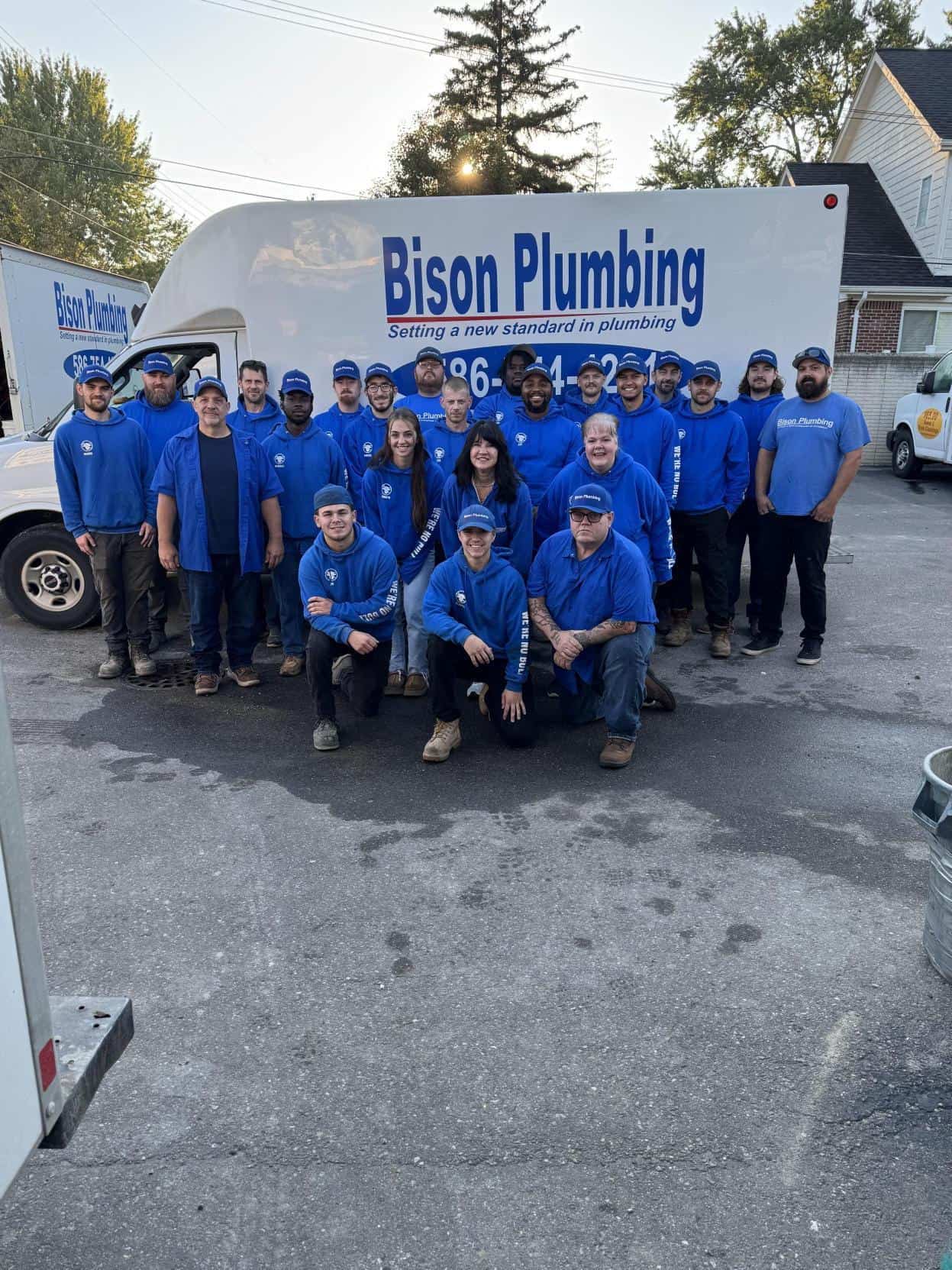 Bison Plumbing sewer repair job in Macomb County, MI