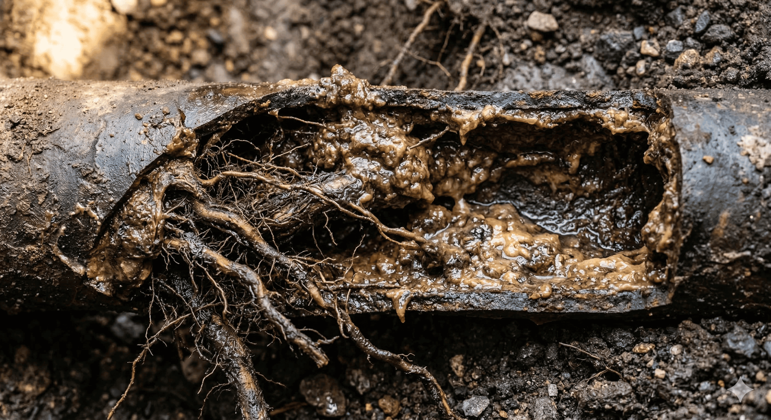 Plumber performing hydrojetting drain cleaning on a residential sewer line in Michigan