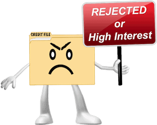 An angry credit file causes stress