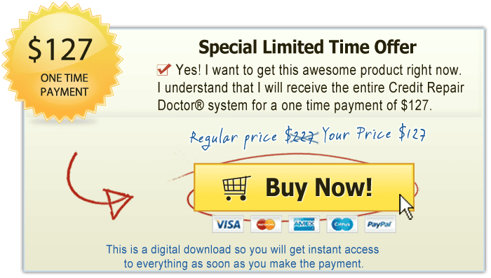 Purchase the Credit Repair Doctor with PayPal!