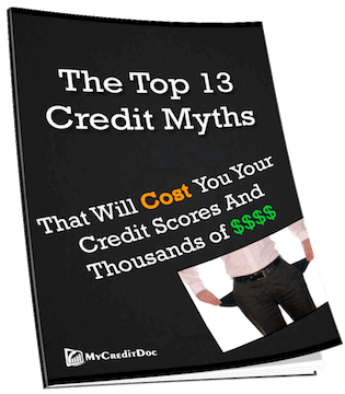13 credit myths and credit repair mistakes