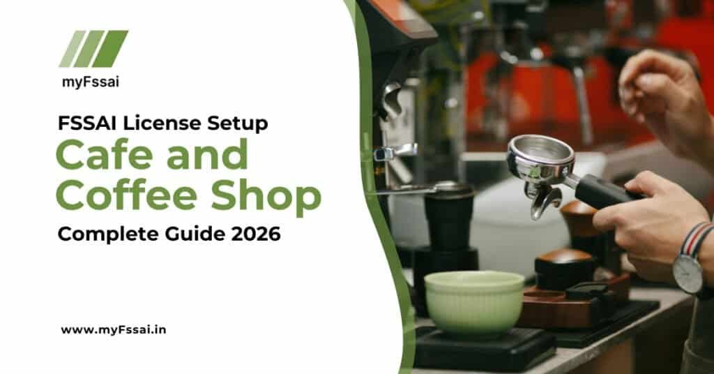 Cafe owner managing multiple FSSAI licenses and compliance records for coffee shop branches