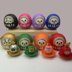 7-ELEVEN OPEN小将 好运不倒翁全套摆件｜OPEN-CHAN Lucky Daruma Figures Confirmed Full Set – Taiwan Exclusive