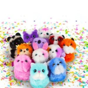 Pomsies Poos Dash the Reindeer Mini Plush Toy Series 1 – Collectible Cute Christmas Edition