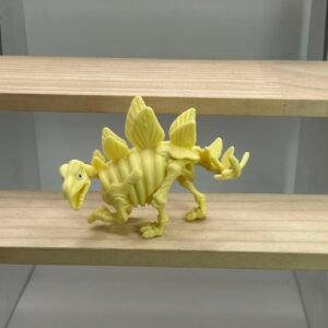 ZURU Smashers Dino Fossil - Skeletal Stegosaurus (Yellow) Figure (Glued & Reinforced)