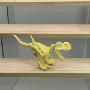 ZURU Smashers Dino Fossil - Skeletal T-Rex (Yellow) Figure (Glued & Reinforced)