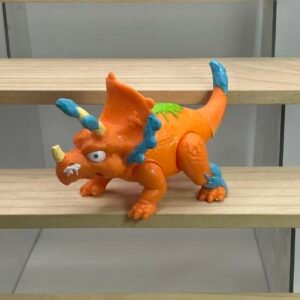 ZURU Smashers Dino Ice Age - Triceratops (Orange) Action Figure (Glued & Reinforced for Durability)
