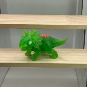 ZURU Smashers Dino Freeze - Translucent Triceratops Figure (Glued & Reinforced)