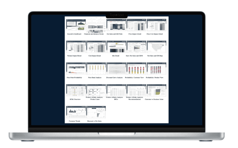 Revify analytics dashboard showcasing sales and customer data visualization.