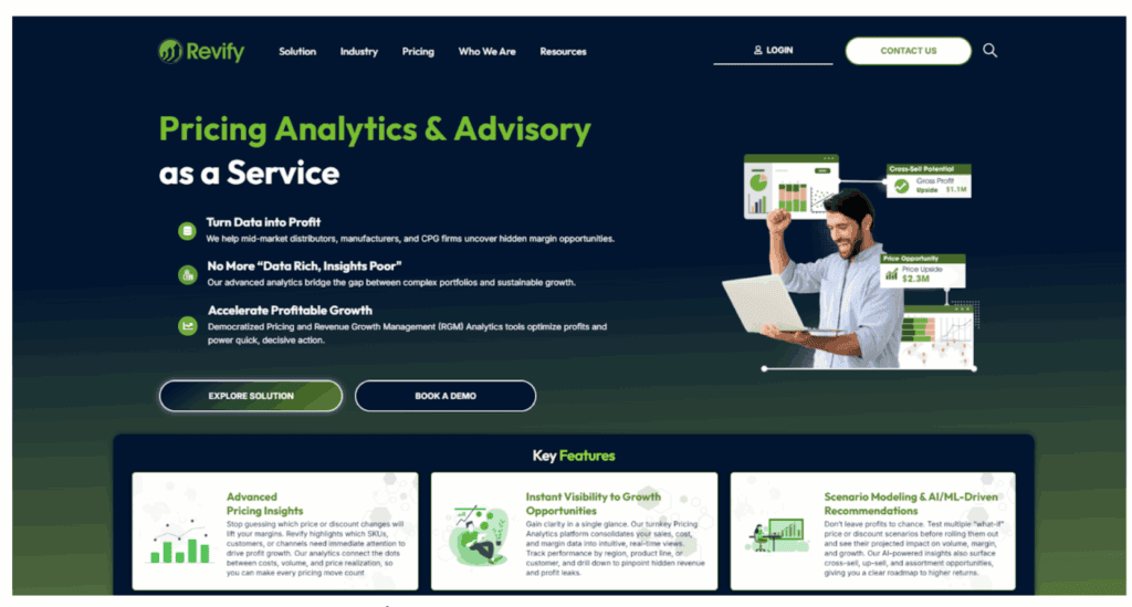 Closing the Cross-Sell Gap: How Product Affinity Analysis Unlocks Your Hidden Revenue Engine 3 Pricing analytics and advisory platform for revenue growth and product affinity insights.