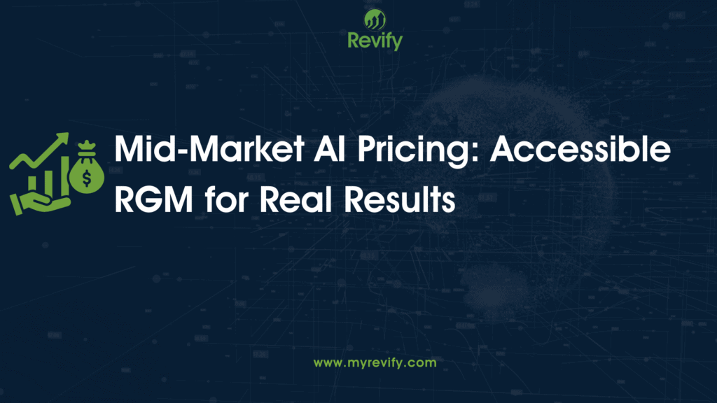 Revify analytics dashboard showcasing AI-driven revenue growth strategies for mid-market businesses.