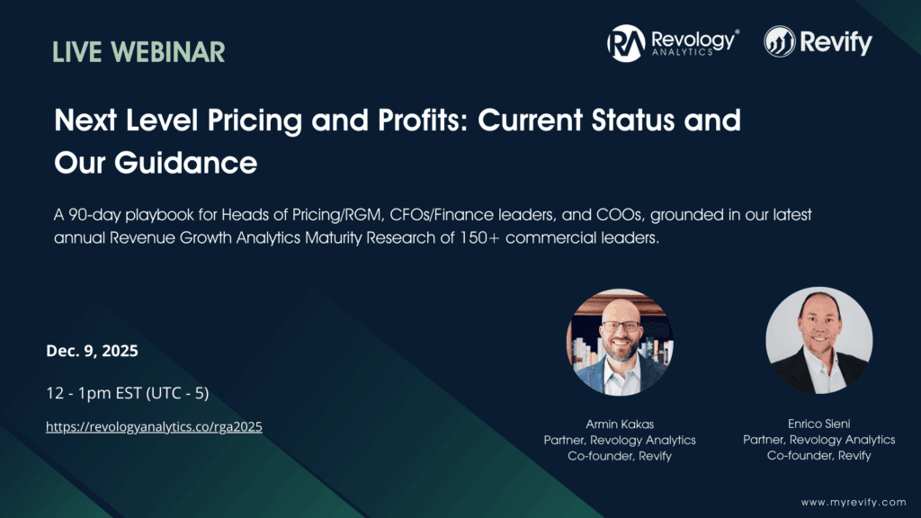 What Did 2,000 Companies Teach Us About Taking Pricing and Profits to the Next Level? — Dec. 9 Updated Version Webinar…