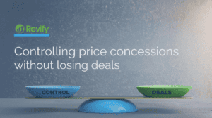 Revify Analytics dashboard showing control of price concessions and deal management.