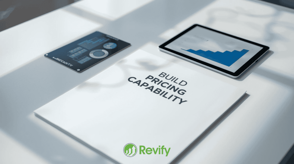 Digital tablet and report on building pricing capability without hiring a full team.