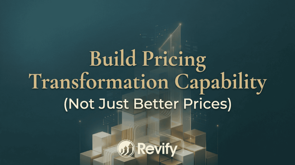 Pricing transformation and analytics for strategic revenue growth.