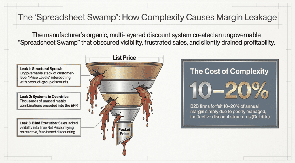 Pricing architecture redesign using metal-tier discount structure