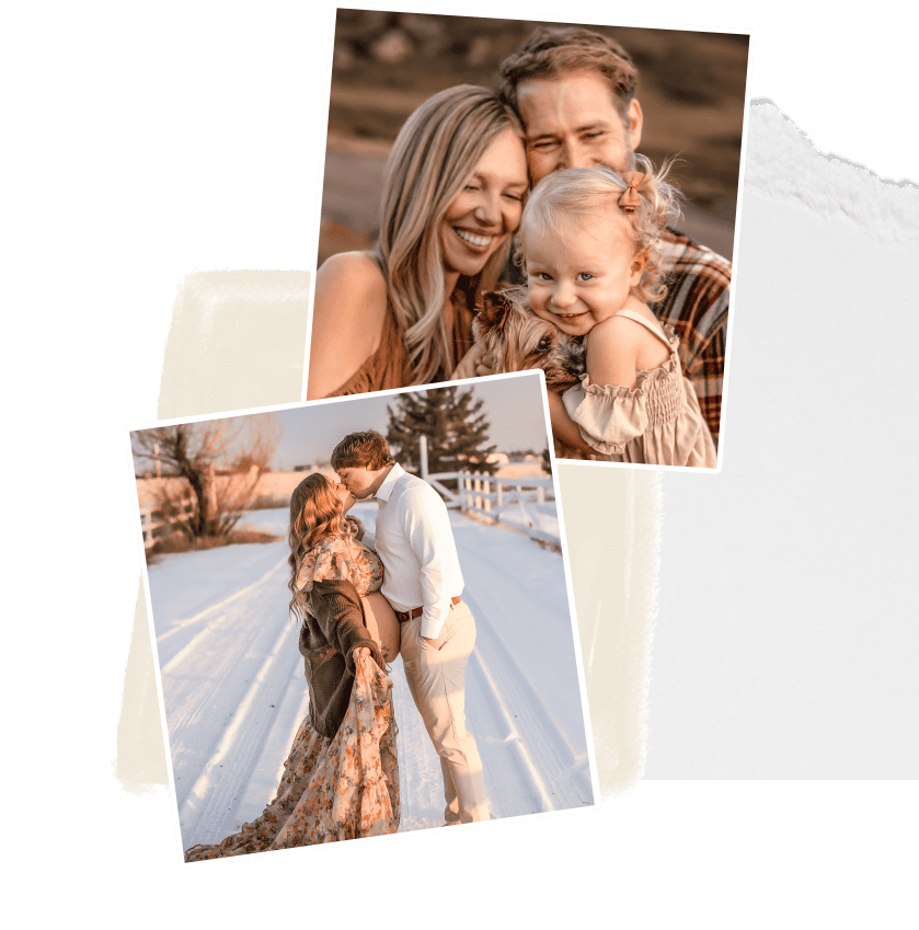 Beautiful family portraits capturing genuine moments of love and connection, professional photography services for families, couples, and children in natural outdoor settings.