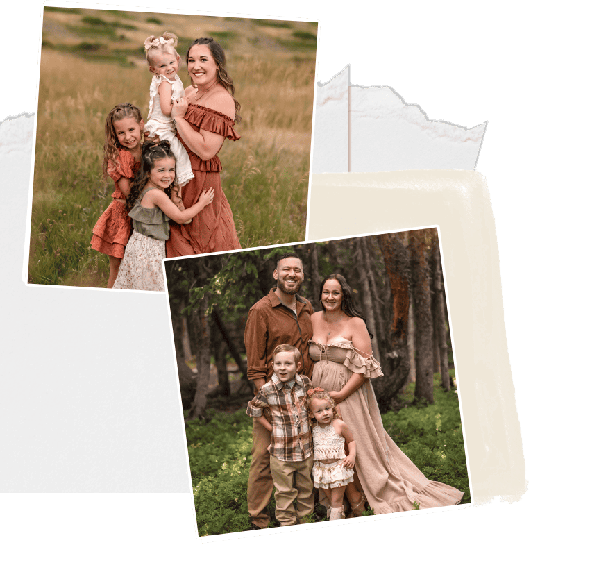 Beautiful family portrait photos capturing joyful moments in outdoor settings for family photography sessions.