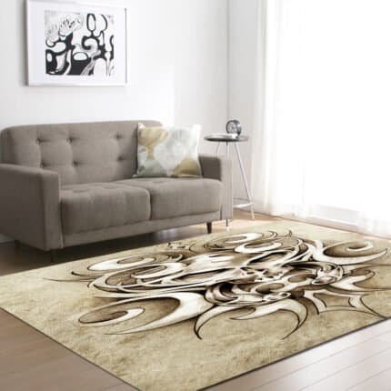 Skull Head Living Room Carpet – Unique Decorative Rug for Bold Home Décor