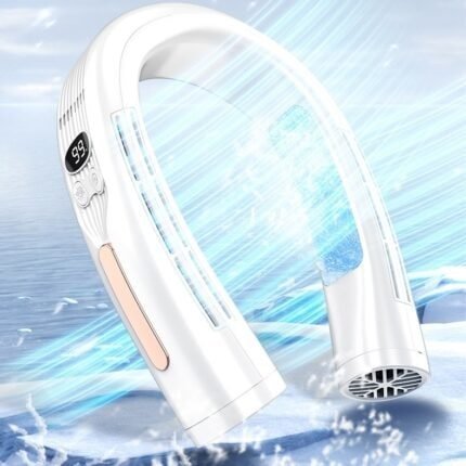 Portable Neck Fan – Fashionable Hands-Free Cooler for Outdoor Summer Use