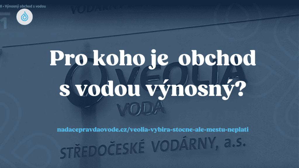 Veolia vybírá stočné od lidí, ale městu, které je majitel potrubí, neplatí ani korunu