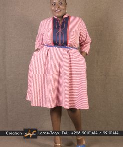 Robe courte brodée