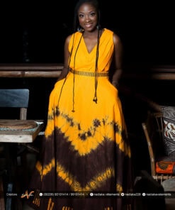 Robe longue brodée 
