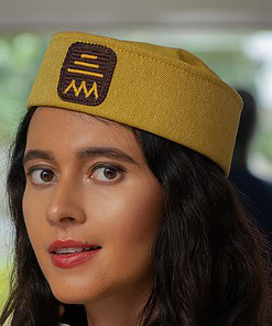 Chapeau Apéto / Apéno en voile de pagne tissé