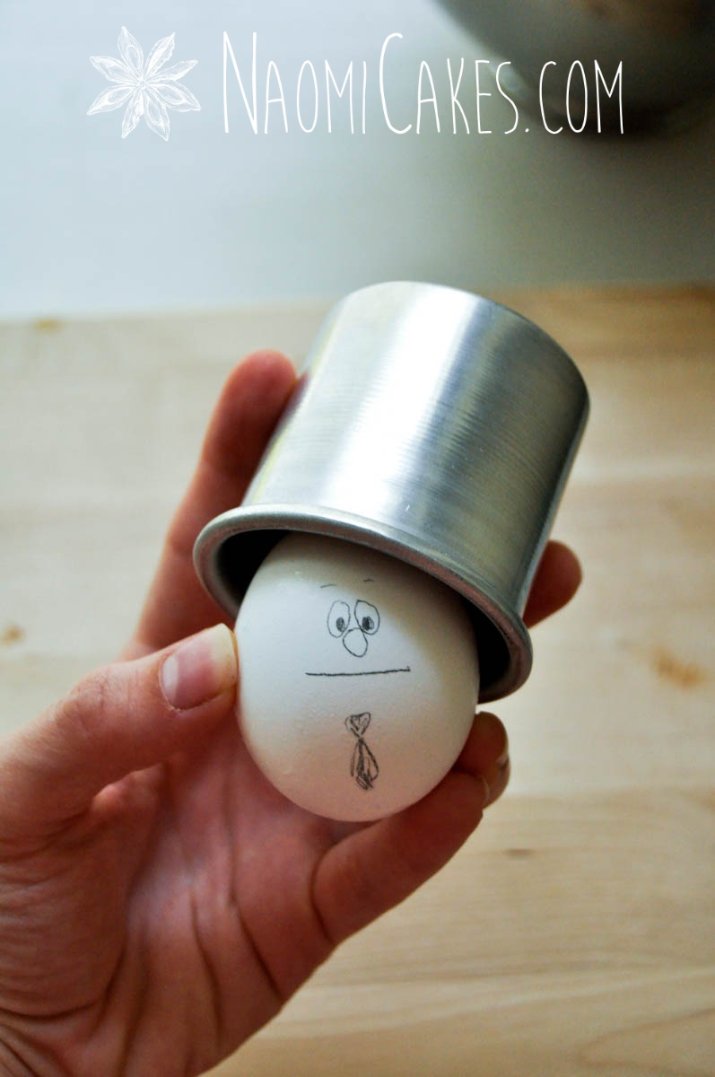 egg man with a tin hat