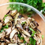 grilled eggplant slices with fresh seasoning