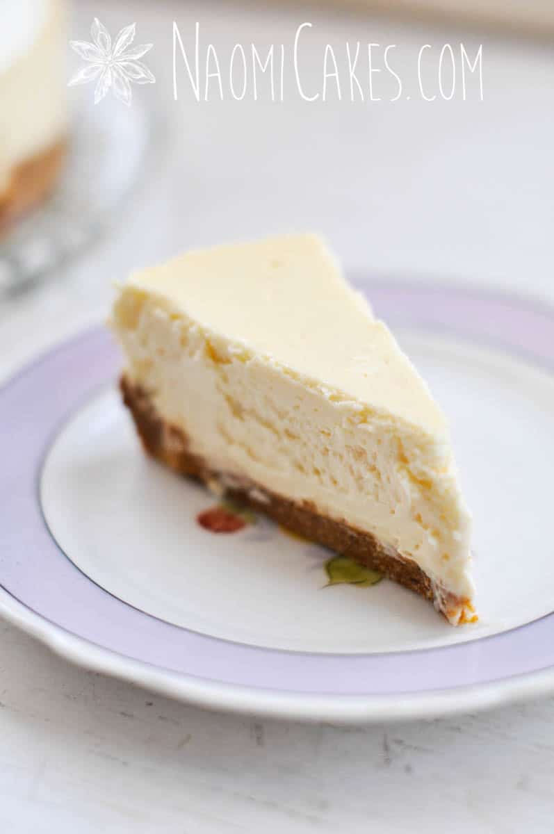 plain slice of cheesecake