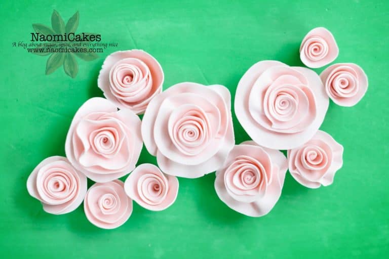 How to Make Gum Paste Ribbon Roses [Tutorial]
