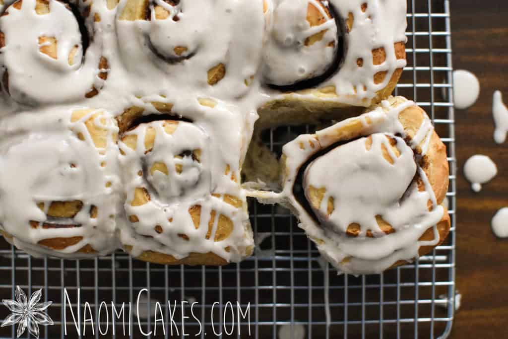 Long Fermented Sourdough Cinnamon Rolls [Recipe]