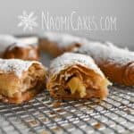 apple strudel with filo pastry