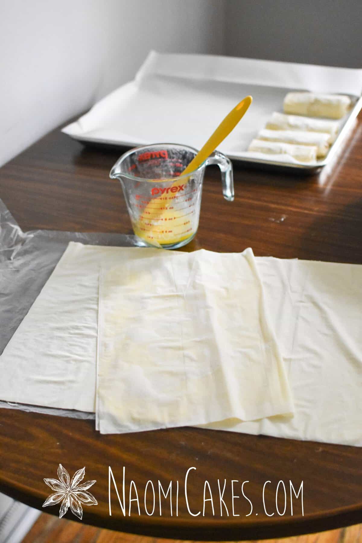 apple strudel tutorial with filo pastry