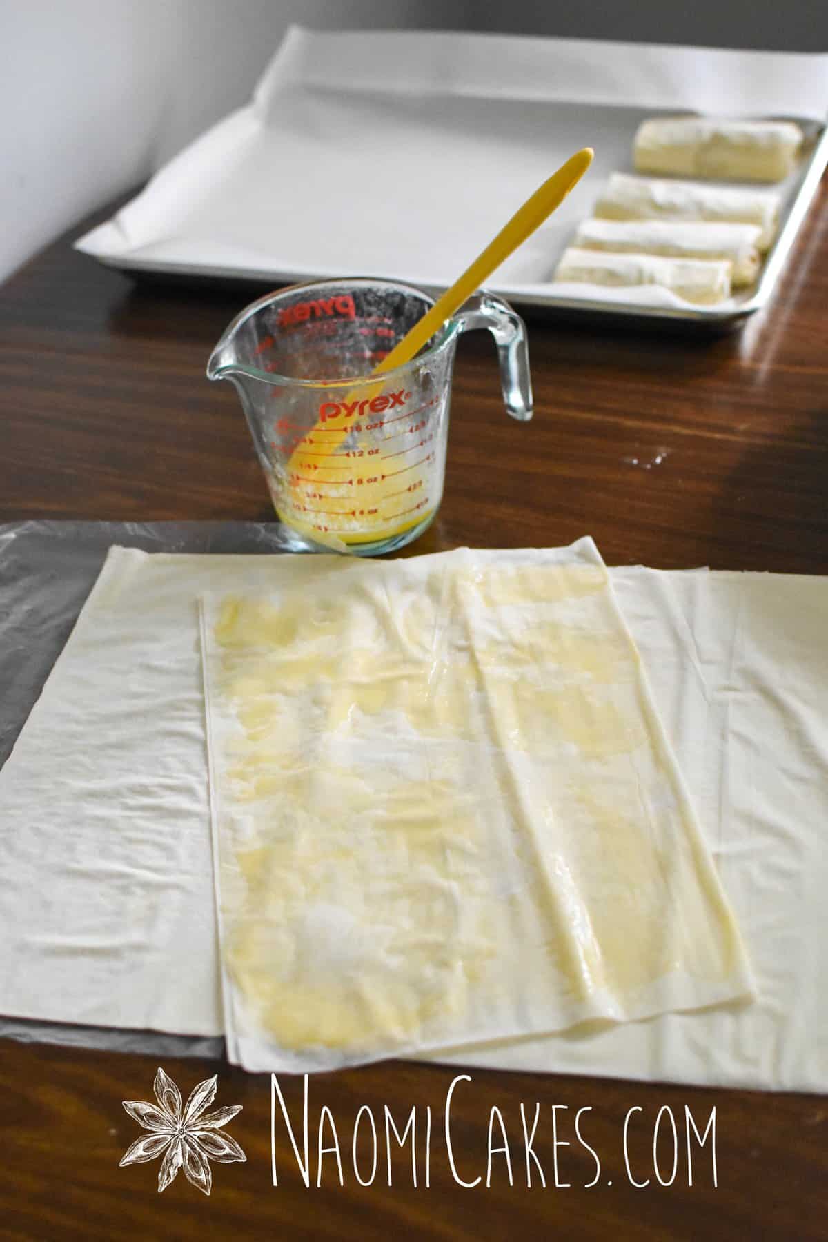 apple strudel tutorial with filo pastry
