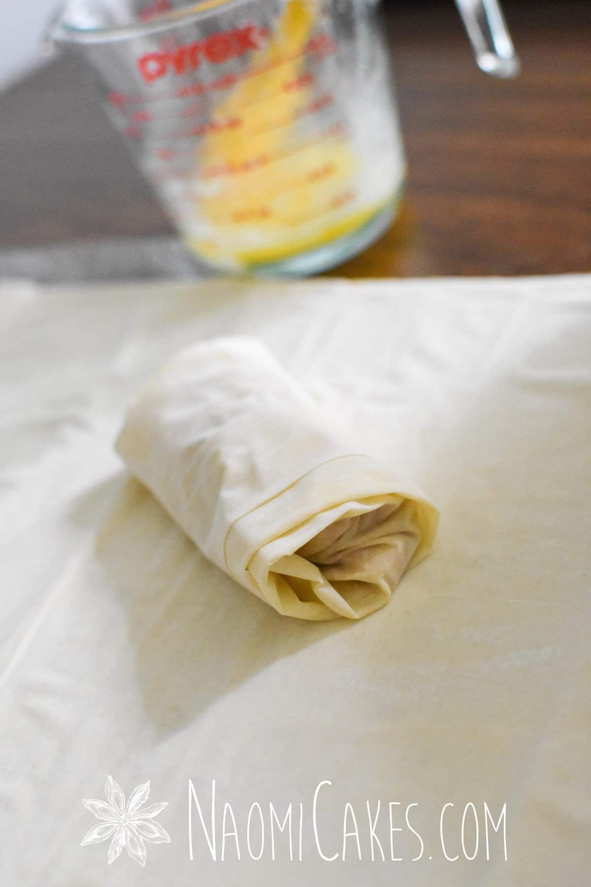 apple strudel tutorial with filo pastry