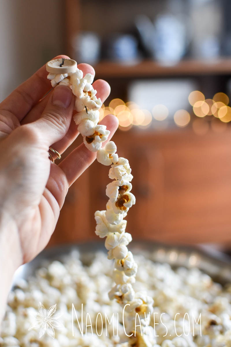 popcorn garland DIY